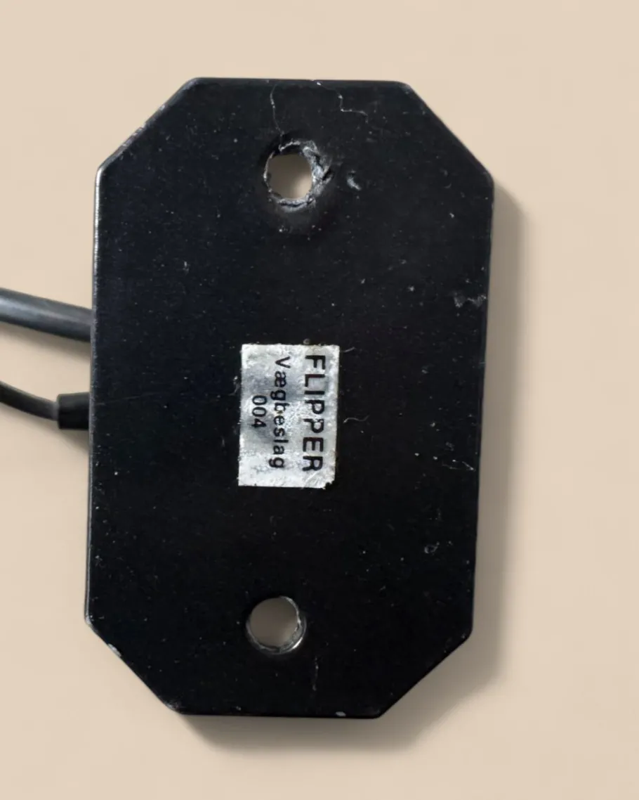 New Pamono Danish Flipper Wall Sconces in Black, 1970s, Set of 2