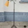 Outlet Pamono Danish Functionalist Adjustable Floor Lamp in Wrought Iron, 1940s