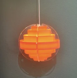 Hot Pamono Danish Lamp by Flemming Brylle & Preben Jacobsen, 1960s