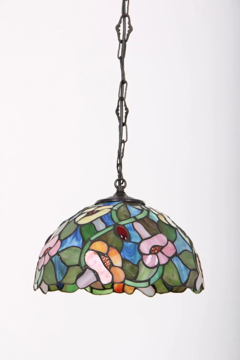 New Pamono Danish Lead Glass Pendant Lamp, 1970s