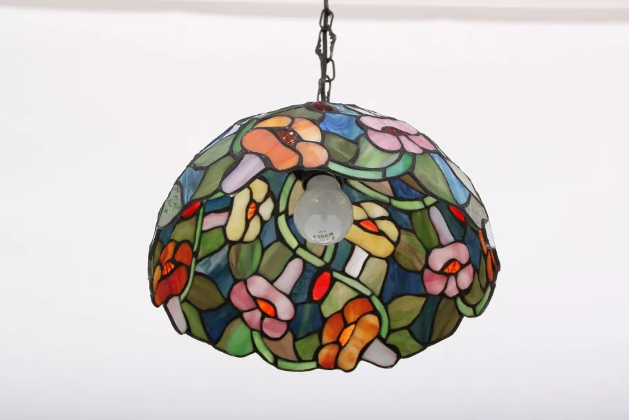 New Pamono Danish Lead Glass Pendant Lamp, 1970s