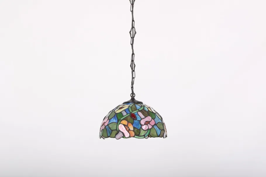 New Pamono Danish Lead Glass Pendant Lamp, 1970s