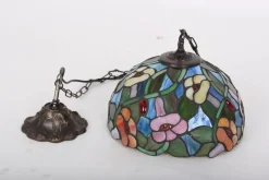 New Pamono Danish Lead Glass Pendant Lamp, 1970s