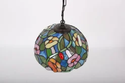New Pamono Danish Lead Glass Pendant Lamp, 1970s