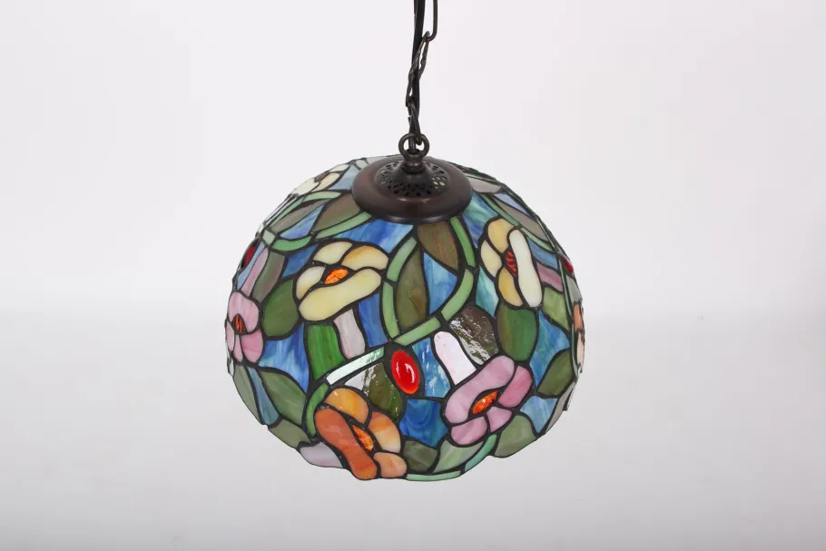 New Pamono Danish Lead Glass Pendant Lamp, 1970s