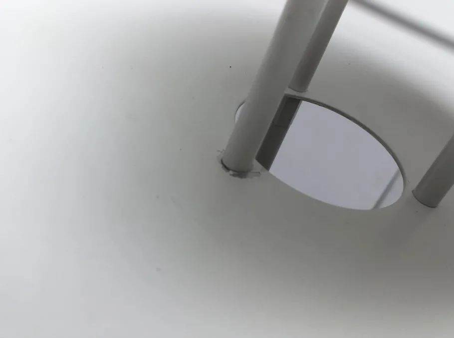 Outlet Pamono Danish Metal Floor Lamp from Frandsen, 1989