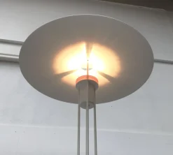 Outlet Pamono Danish Metal Floor Lamp from Frandsen, 1989