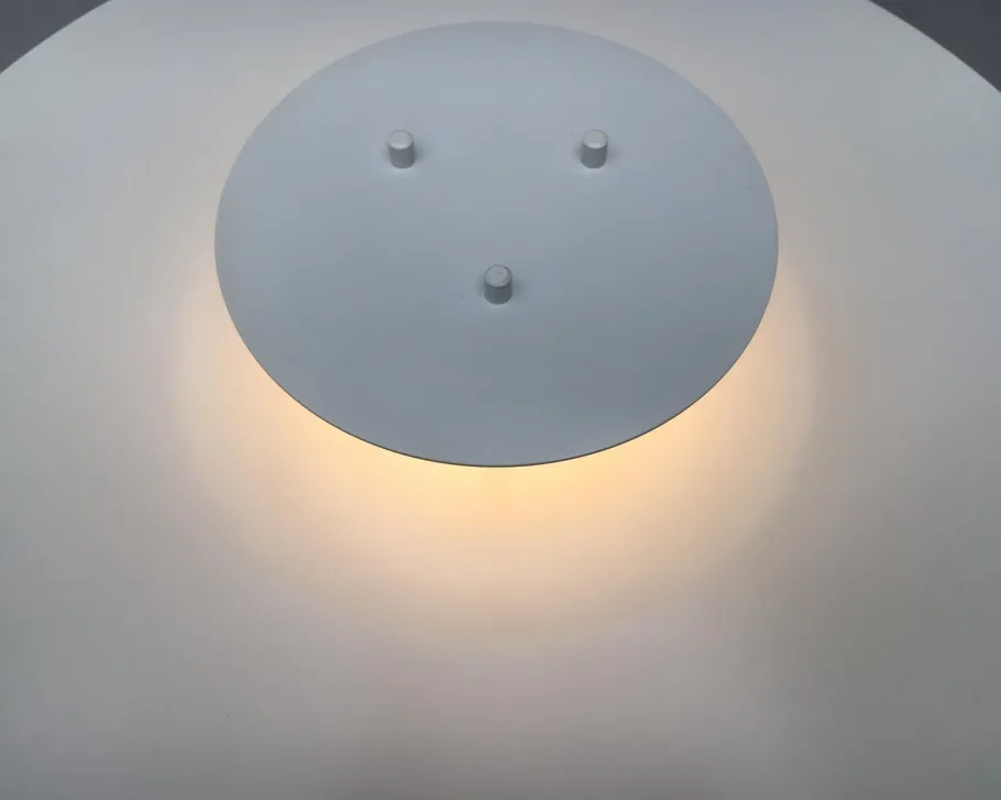 Outlet Pamono Danish Metal Floor Lamp from Frandsen, 1989