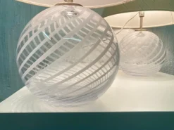 Outlet Pamono Danish Model TJ Ball Table Lamps by Torben Jørgensen for Holmegaard, 1970s, Set of 2