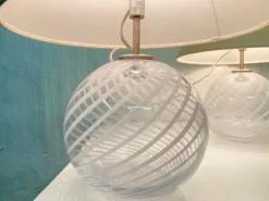 Outlet Pamono Danish Model TJ Ball Table Lamps by Torben Jørgensen for Holmegaard, 1970s, Set of 2