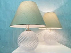 Outlet Pamono Danish Model TJ Ball Table Lamps by Torben Jørgensen for Holmegaard, 1970s, Set of 2