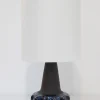 Outlet Pamono Danish Modern Blue Ceramic 1051 Table Lamp by Einar Johansen for Søholm, 1960s