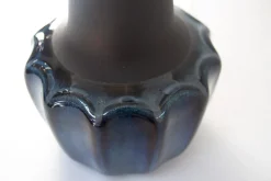 Outlet Pamono Danish Modern Blue Ceramic 1051 Table Lamp by Einar Johansen for Søholm, 1960s