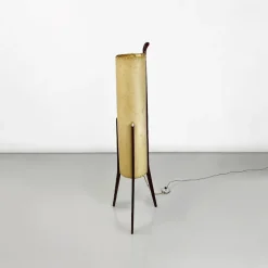 Sale Pamono Danish Modern Floor Lamp in Parchment and Teak, 1960