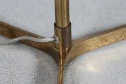 New Pamono Danish Modern Floor Lamps in Brass by Svend Aage Holm Sørensen for Fog & Mørup, 1960s, Set of 2