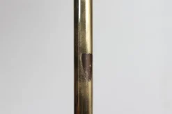 New Pamono Danish Modern Floor Lamps in Brass by Svend Aage Holm Sørensen for Fog & Mørup, 1960s, Set of 2