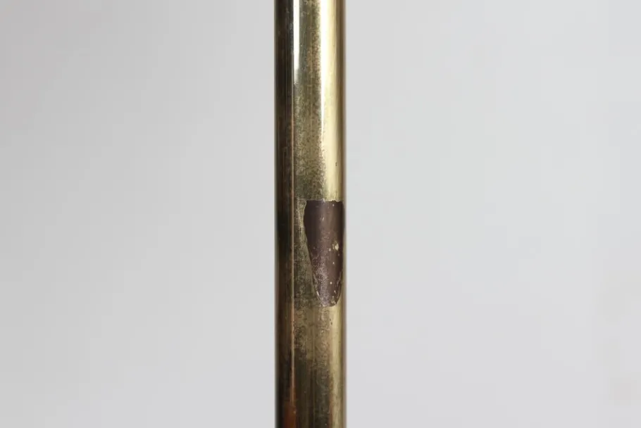 New Pamono Danish Modern Floor Lamps in Brass by Svend Aage Holm Sørensen for Fog & Mørup, 1960s, Set of 2