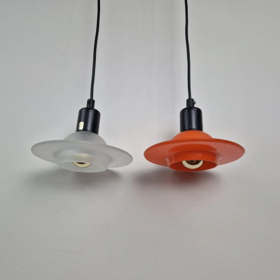 Clearance Pamono Danish Modern Inter Pendant Lamps from Design Light A/S, 1980, Set of 3