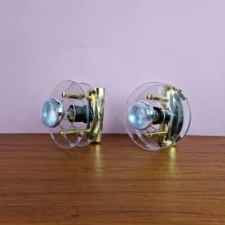 Sale Pamono Danish Modern Wall Lamps from Dana Light, 1970s, Set of 2