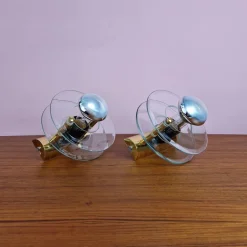 Sale Pamono Danish Modern Wall Lamps from Dana Light, 1970s, Set of 2