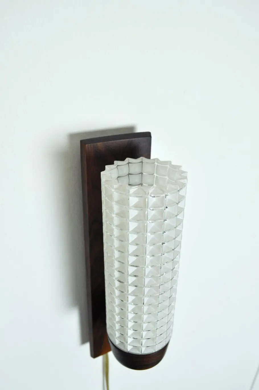 Online Pamono Danish Modern Wall Sconce in Rosewood and Glass from Lyfa, Set of 2