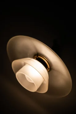 Sale Pamono Danish PH-1/1 Brass and Glass Sconce by Poul Henningsen, 1930s