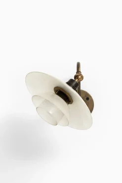 Sale Pamono Danish PH-1/1 Brass and Glass Sconce by Poul Henningsen, 1930s