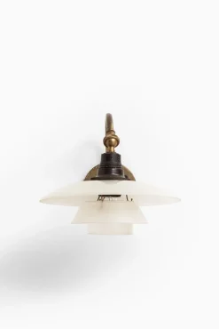 Sale Pamono Danish PH-1/1 Brass and Glass Sconce by Poul Henningsen, 1930s
