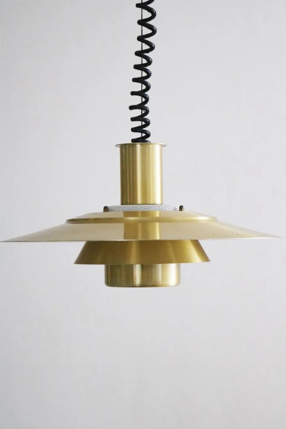 Clearance Pamono Danish Slats Pendant Lamp from Jeka Denmark, 1970s