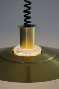 Clearance Pamono Danish Slats Pendant Lamp from Jeka Denmark, 1970s