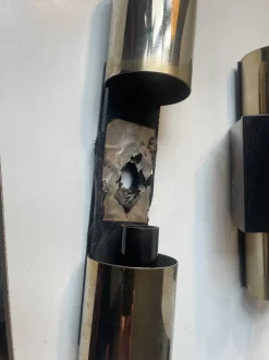 Online Pamono Danish Space Age Wall Sconces by Claus Bolby for Cebo Industri, 1970s, Set of 2