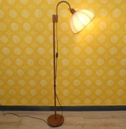 Sale Pamono Danish Teak Arc Lamp Floor Lamp from Domus, 1970s