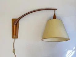 Hot Pamono Danish Teak Rotatable Wall Lamp, 1960s