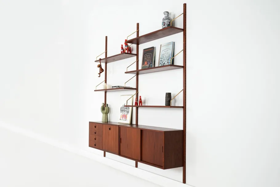 Clearance Pamono Danish Teak System Bookcase, 1960s