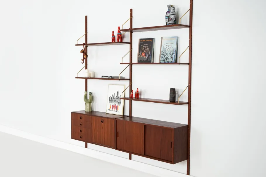 Clearance Pamono Danish Teak System Bookcase, 1960s