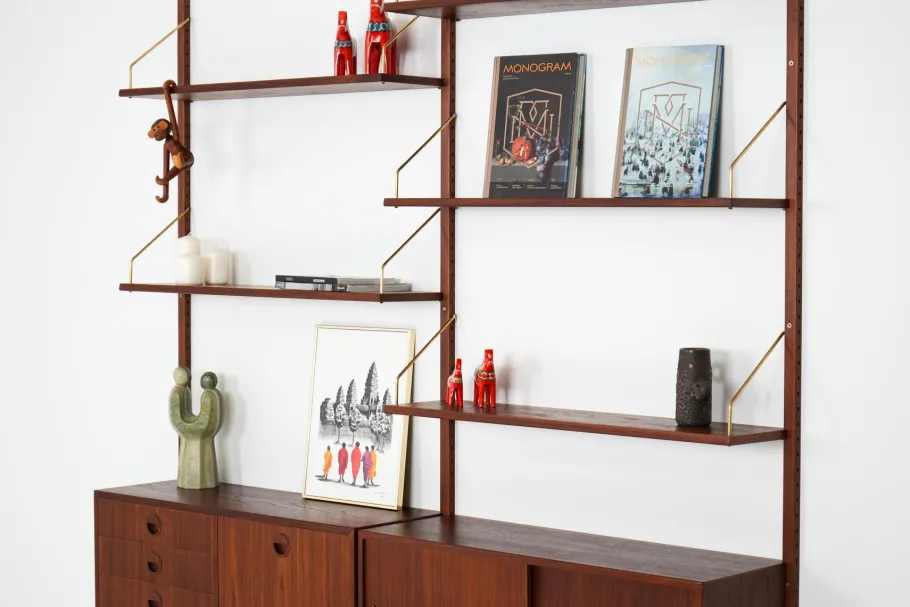 Clearance Pamono Danish Teak System Bookcase, 1960s