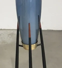 Discount Pamono Danish Tripod Floor Lamps by Svend Aage Holm Sørensen for Holmegaard, 1950s, Set of 2