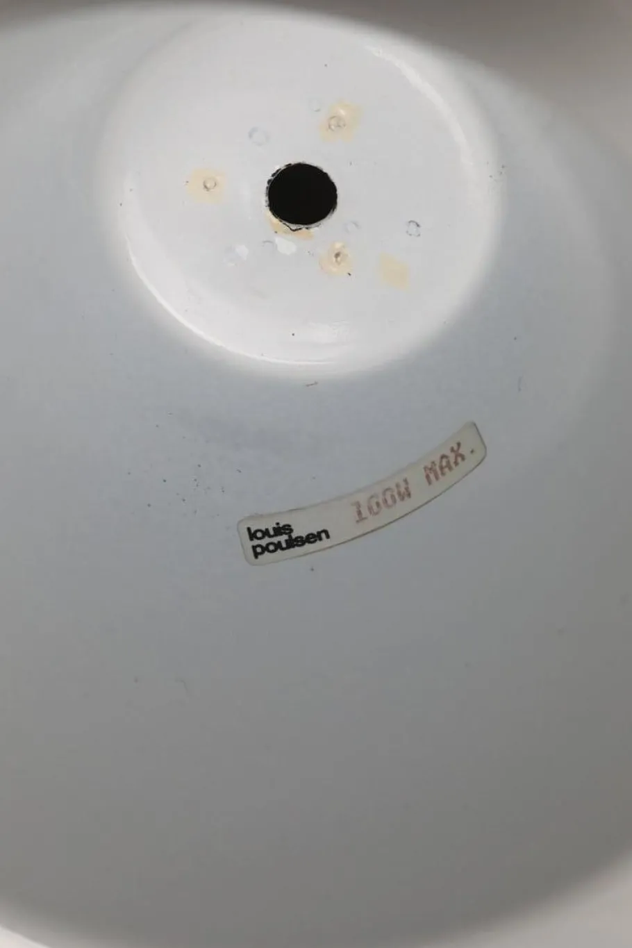 Hot Pamono Danish White Enamel Workshop Pendant Lamp by Axel Wedel Madsen for Louis Poulsen, 1970s