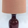 Online Pamono Dark Red Ceramic Lamp
