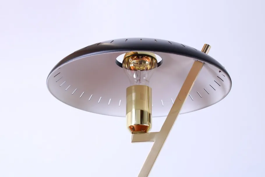 Sale Pamono Decora Z Table Lamp in Brass by Louis Kalff for Philips, 1950s