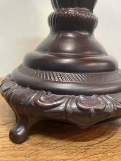 Clearance Pamono Decorative Tiffany Style Lamp with Orange Dragonfly Stained Glass Shade