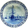 New Pamono Delft Bottle Wall Plate After van de Velde from Porceleyne Fles, 1898