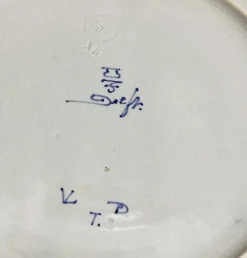 New Pamono Delft Bottle Wall Plate After van de Velde from Porceleyne Fles, 1898