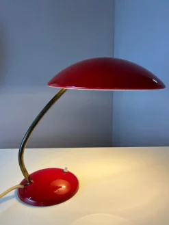 Hot Pamono Desk Lamp in Red by Christian Dell for Kaiser Idell