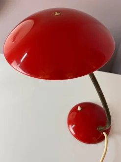 Hot Pamono Desk Lamp in Red by Christian Dell for Kaiser Idell