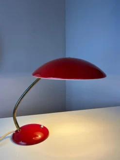 Hot Pamono Desk Lamp in Red by Christian Dell for Kaiser Idell