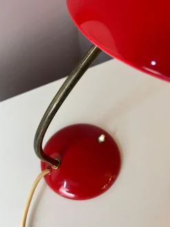 Hot Pamono Desk Lamp in Red by Christian Dell for Kaiser Idell