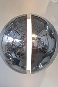 New Pamono Diaframma Sconce from Fontana Arte, 1960s