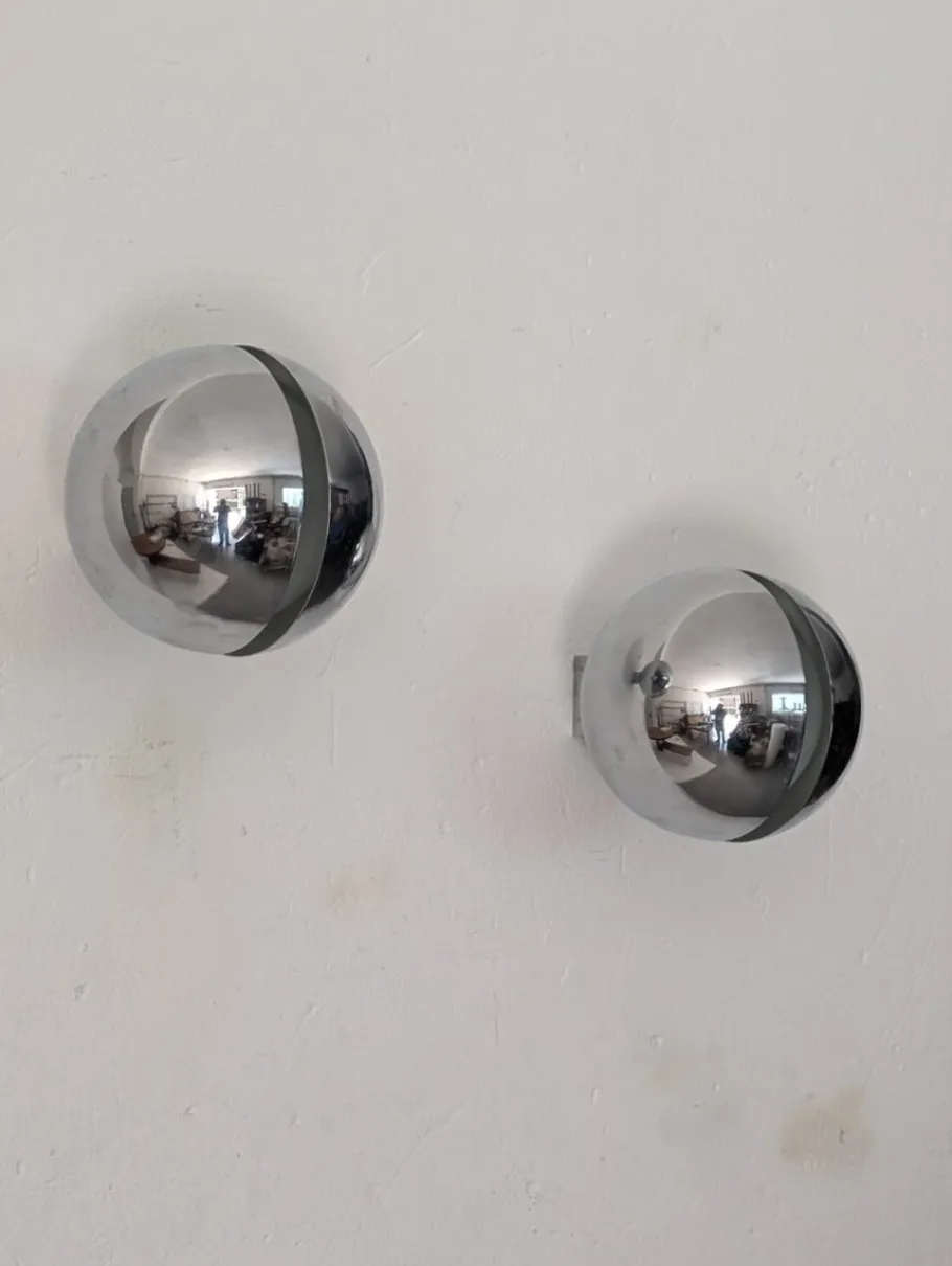 New Pamono Diaframma Sconce from Fontana Arte, 1960s