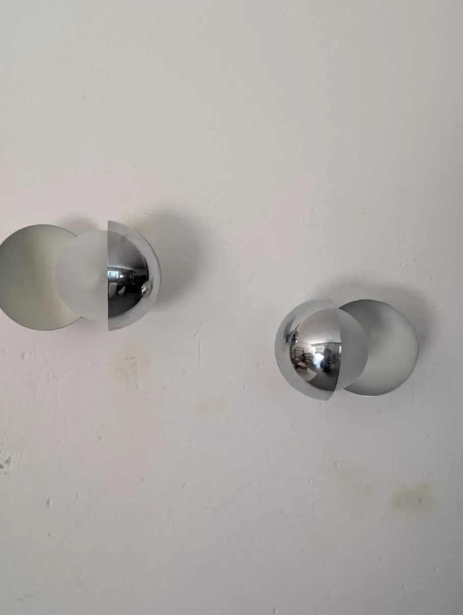 New Pamono Diaframma Sconce from Fontana Arte, 1960s